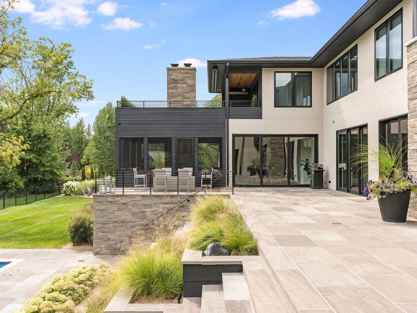 Estate-scale paver installation by Timberstone Landscape in Milton, GA