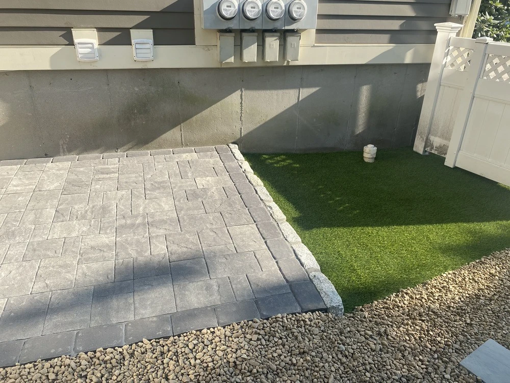 Luxury outdoor living space with professional lighting in Alpharetta Georgia