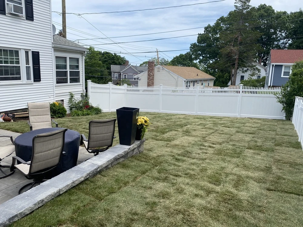 Planned residential landscape with correct plant spacing in Jefferson Georgia Jackson County