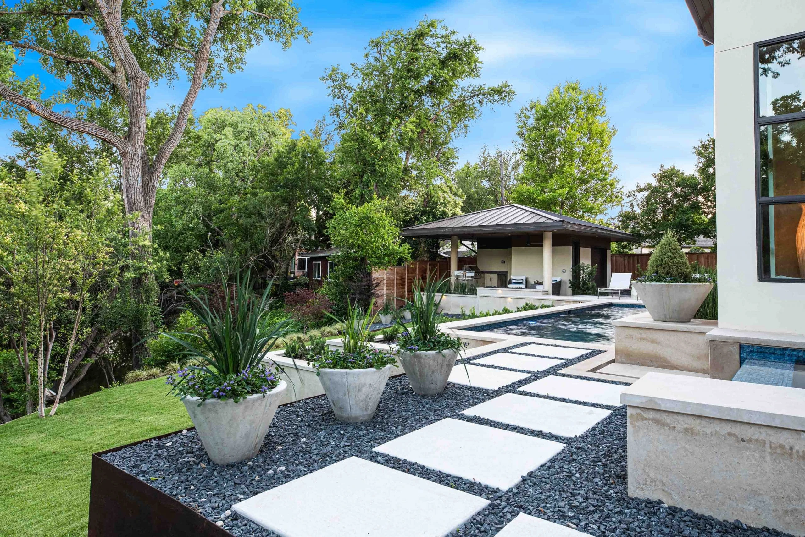 Landscape tree installation by Timberstone Landscape in Georgia