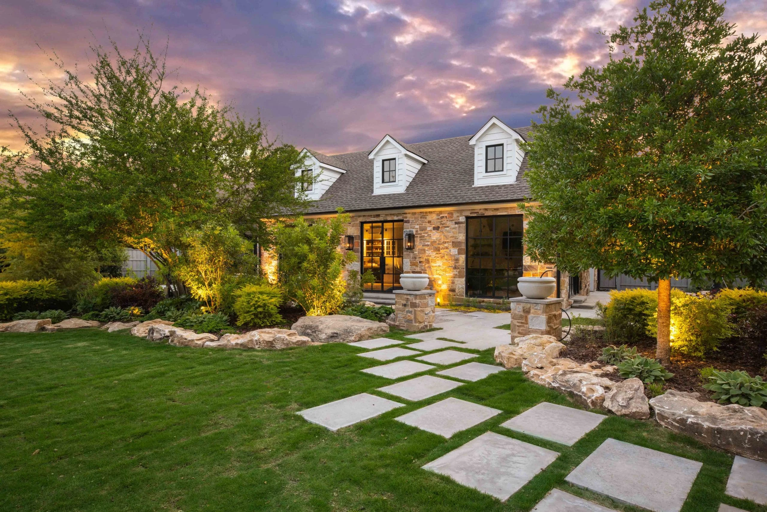 Lawn and landscape installation by Timberstone Landscape serving Georgia