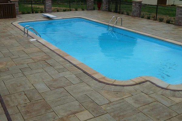 Pool deck paver upgrade in Sandy Springs GA, Timberstone Landscape Fulton County