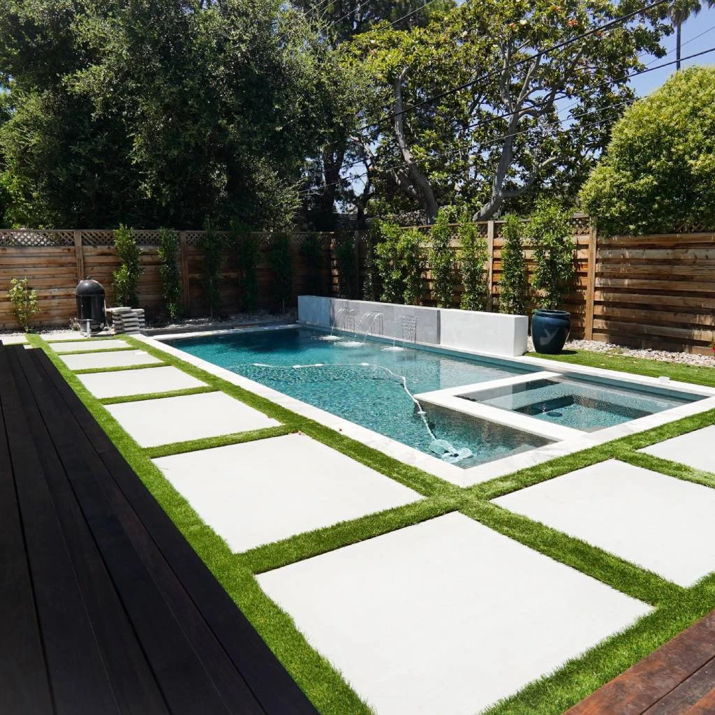 Custom pool deck installation by Timberstone Landscape in Braselton, GA