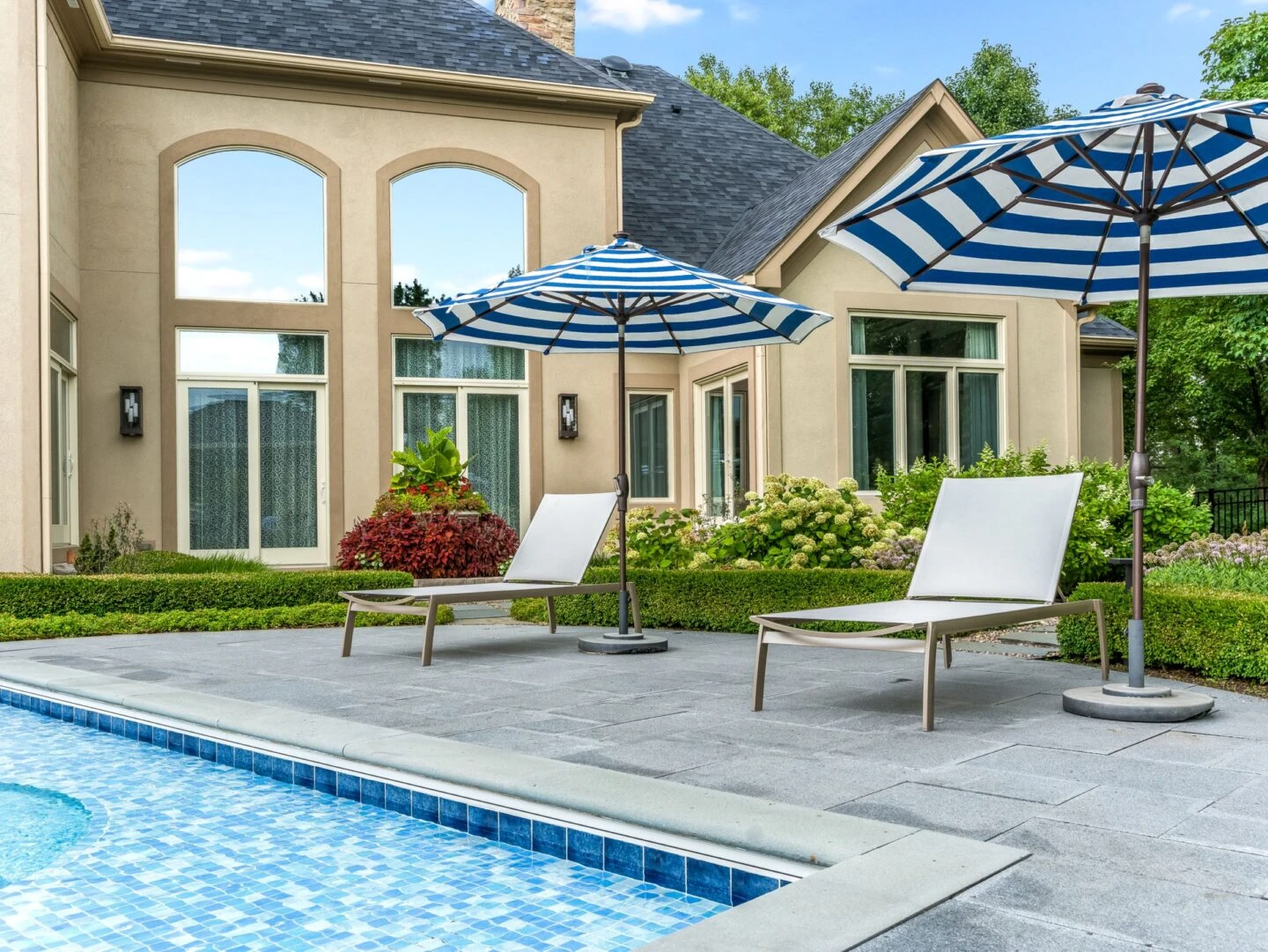 Pool deck upgrade by Timberstone Landscape in Alpharetta, GA